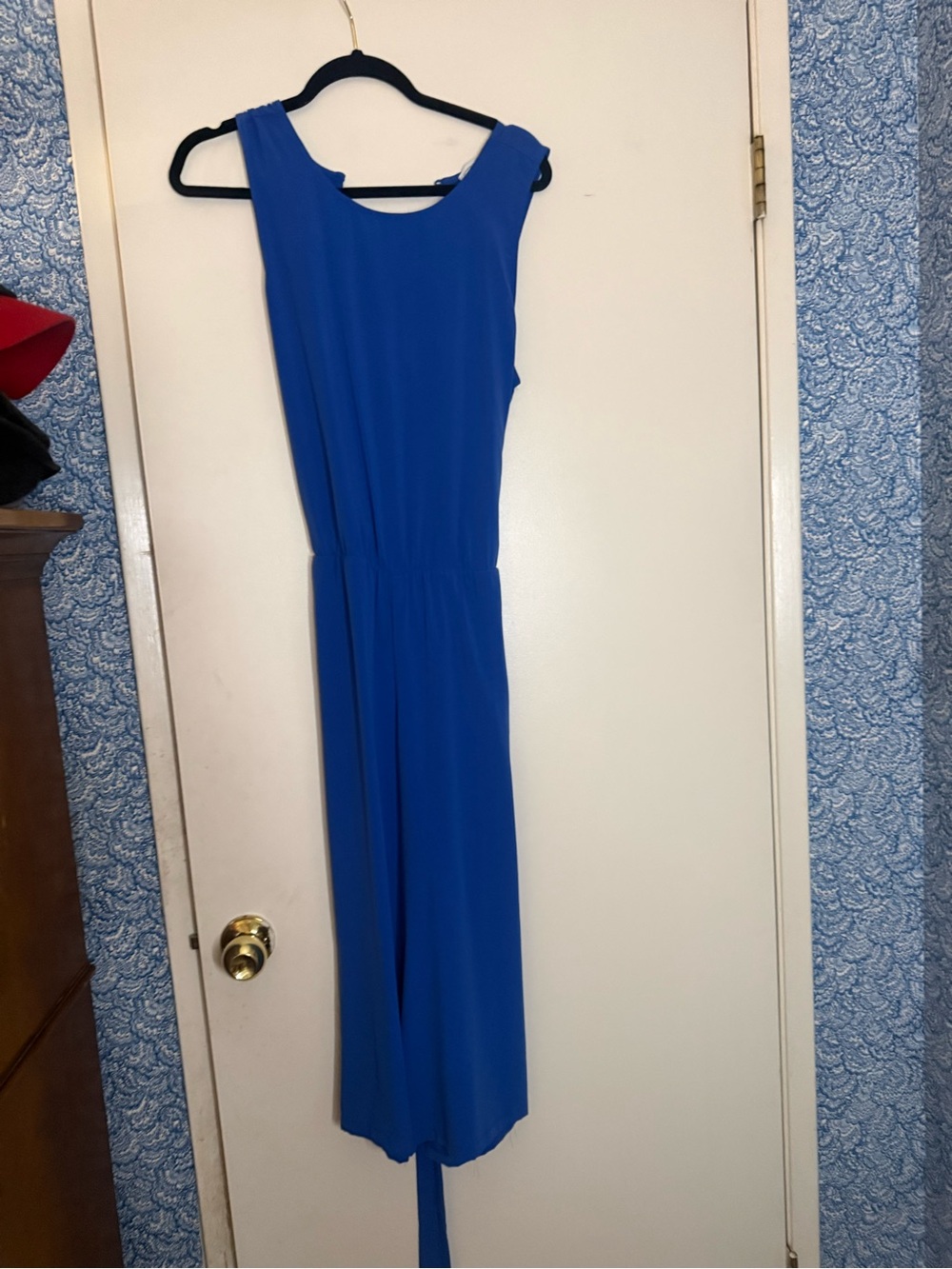 Carolina Belle Cobalt Blue Sleeveless Maxi Dress